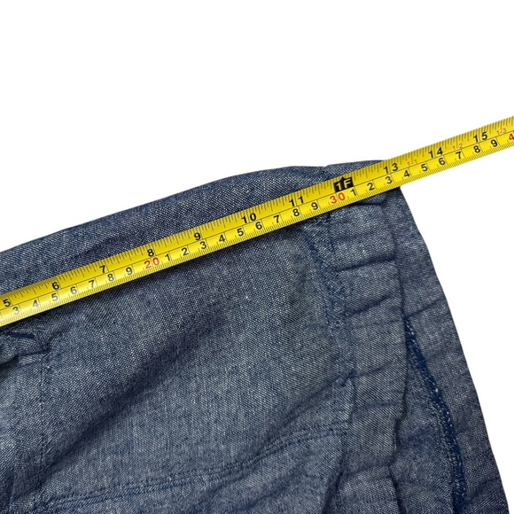 Old Navy High-Rise Blue Chambray Shorts – Size Small - Picture 4 of 5